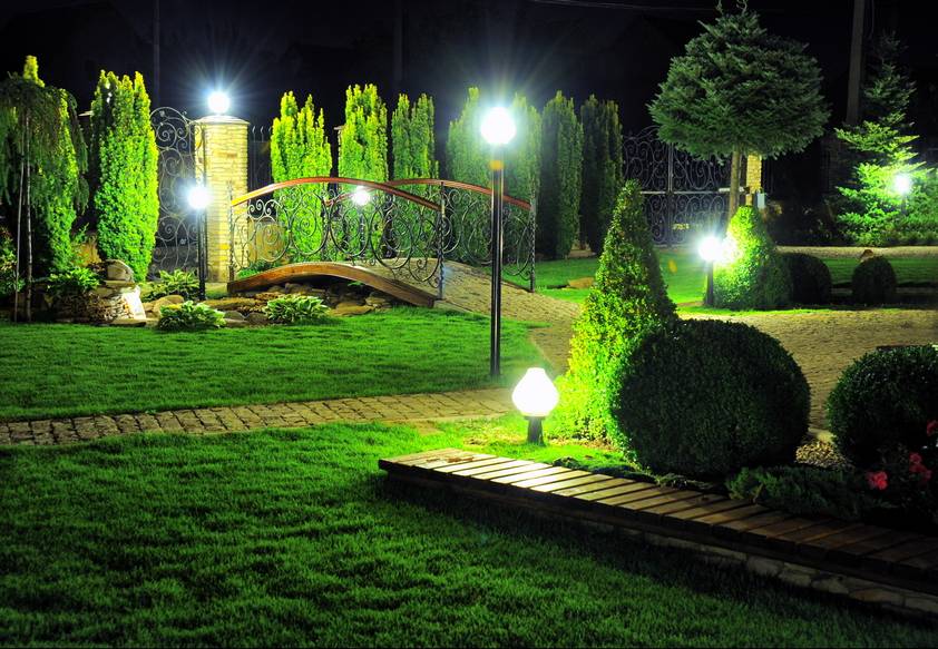 Уличные светильники для загородного дома: 100 фото-идей дизайна