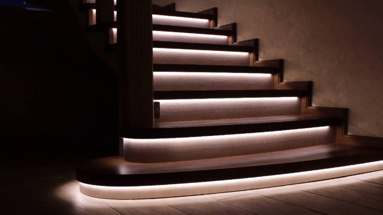 Подсветка ступеней лестницы - как оформить? 65 фото идей дизайна