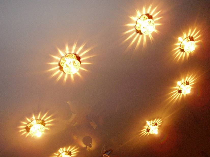 Светильники потолочные для натяжных потолков светодиодные