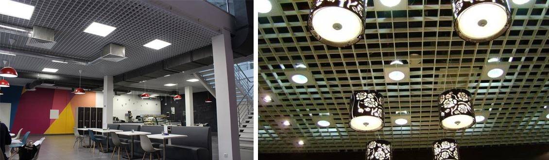 Виды растровых светильников для подвесных потолков, особенности их устройства и монтажа