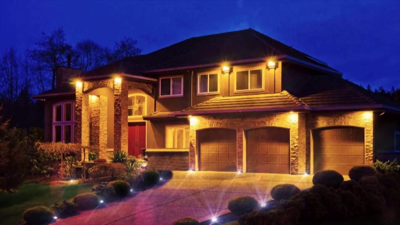 Как сделать наружное освещение частного дома снаружи у придомовой территории частного дома: обзор +видео