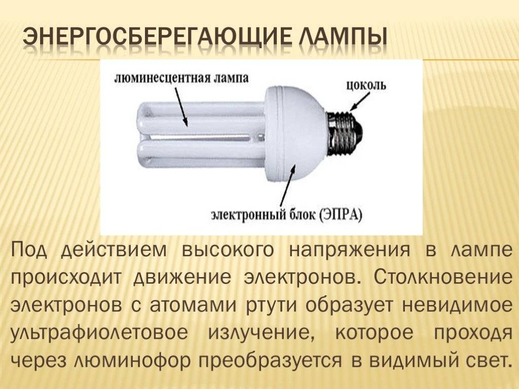 Устройство и принцип работы газоразрядной лампы