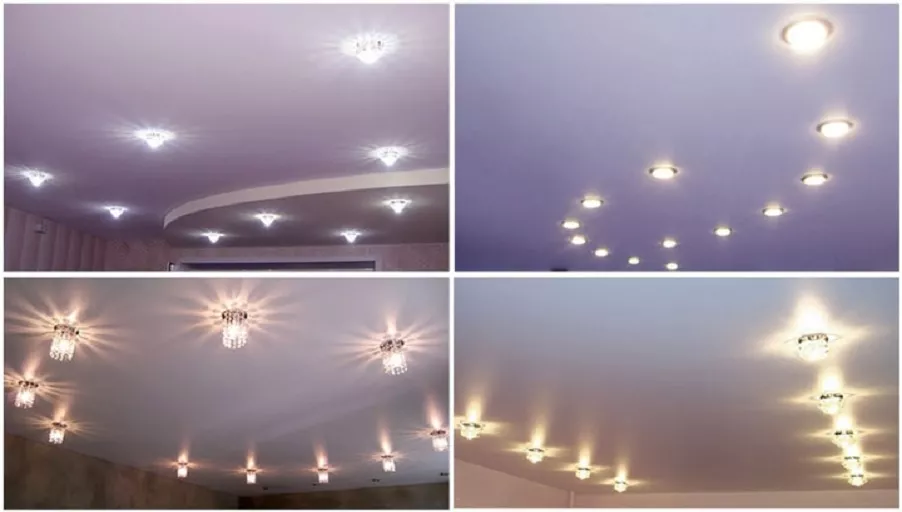 Какие светильники выбрать для натяжных потолков: виды современных моделей