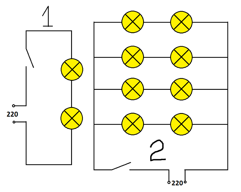Параллельное подключение точечных светильников. последовательное или параллельное подключение светодиодов
