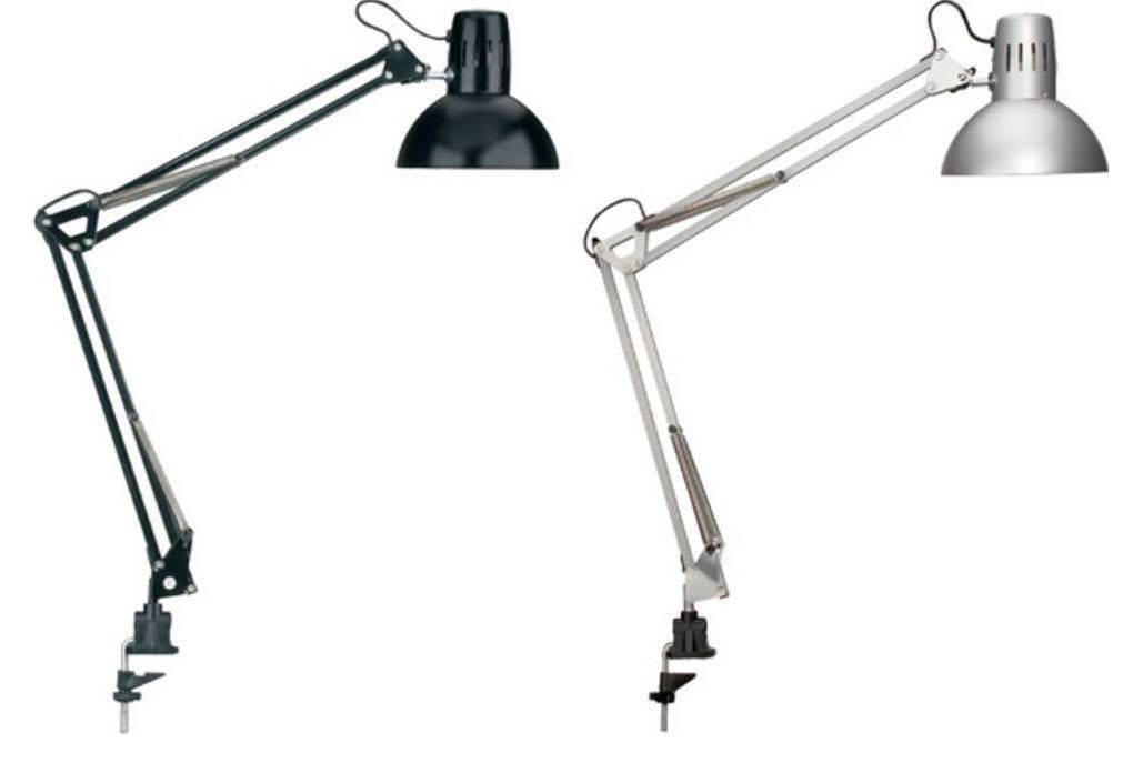Настольная лампа с креплением к столу: разновидности, рекомендации по выбору и установка