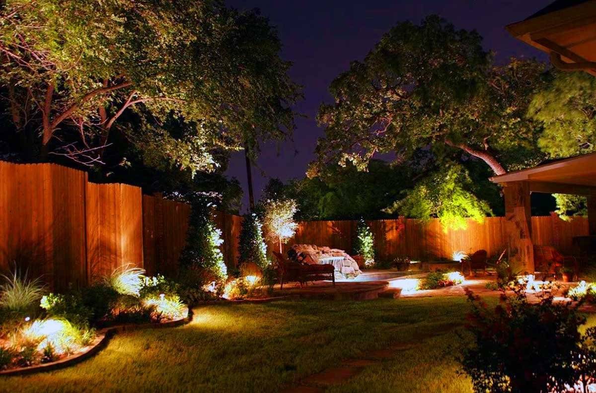 Освещение сада как элемент декора ночного ландшафта