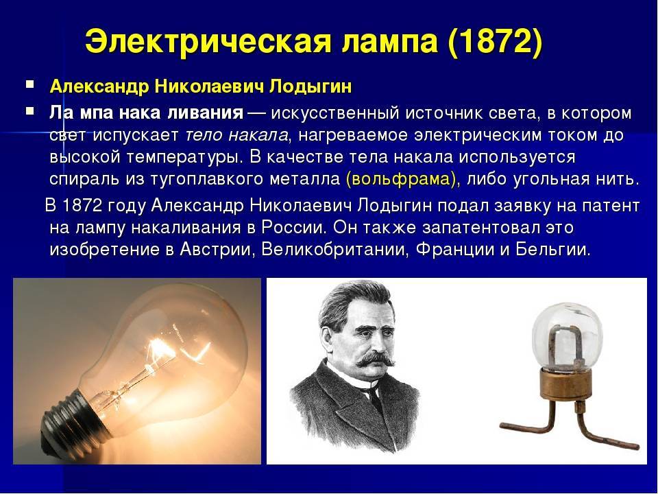 Кто изобрел лампочку (история и год создания лампы накаливания)