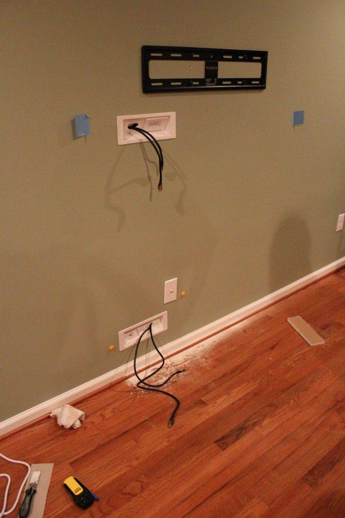 Как спрятать провода от телевизора на стене: подборка идей на фото