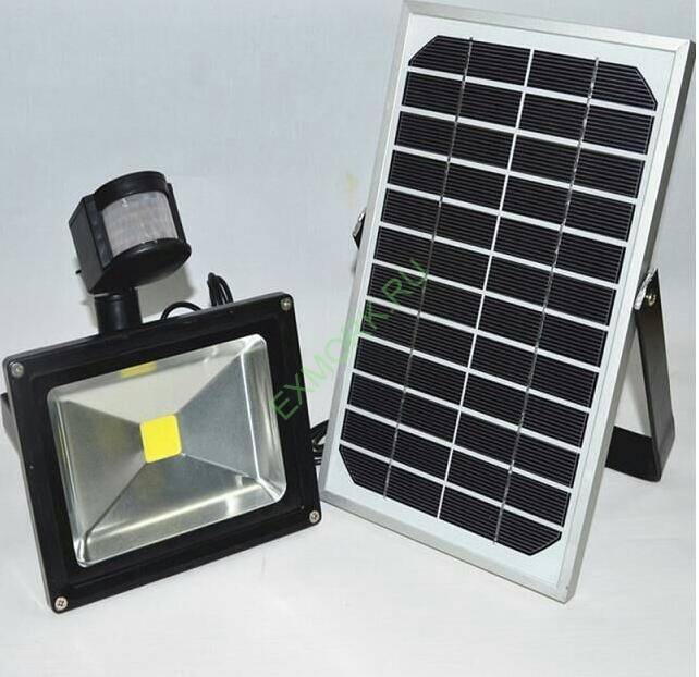 Светодиодный прожектор на солнечных батареях: бесплатное освещение для улицы