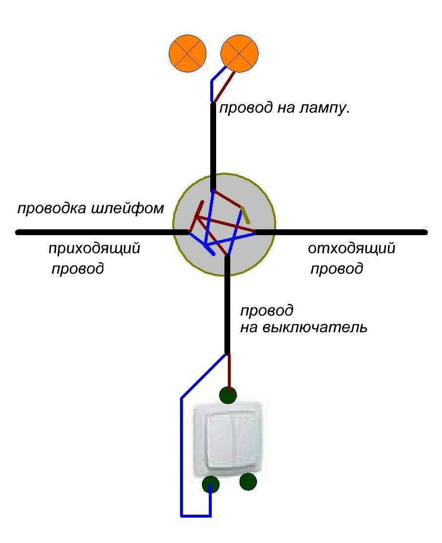 Схема подключения двухклавишного выключателя на две лампочки: разбор, рекомендации по установке