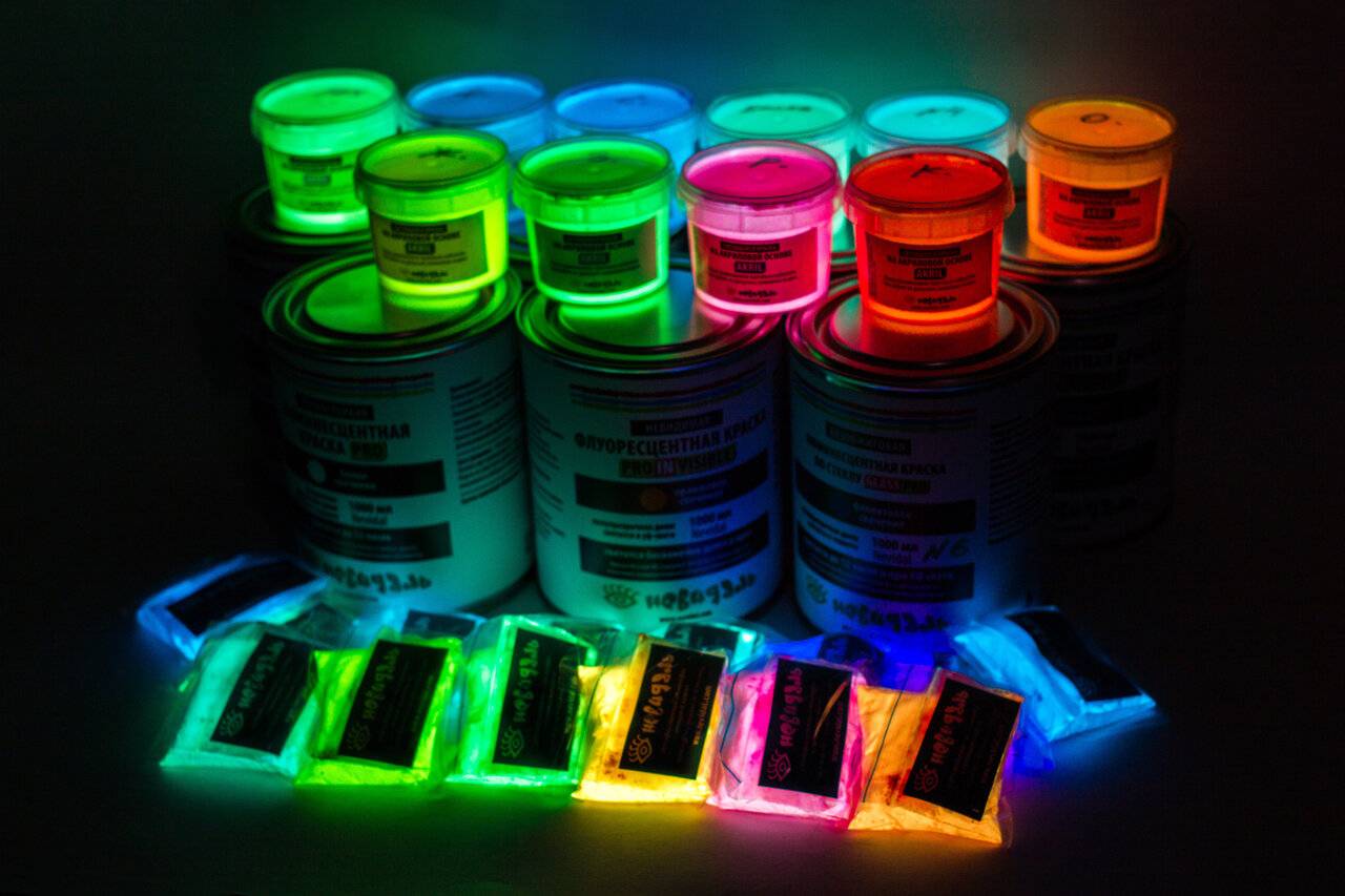 Флюоресцентная краска и её особенности