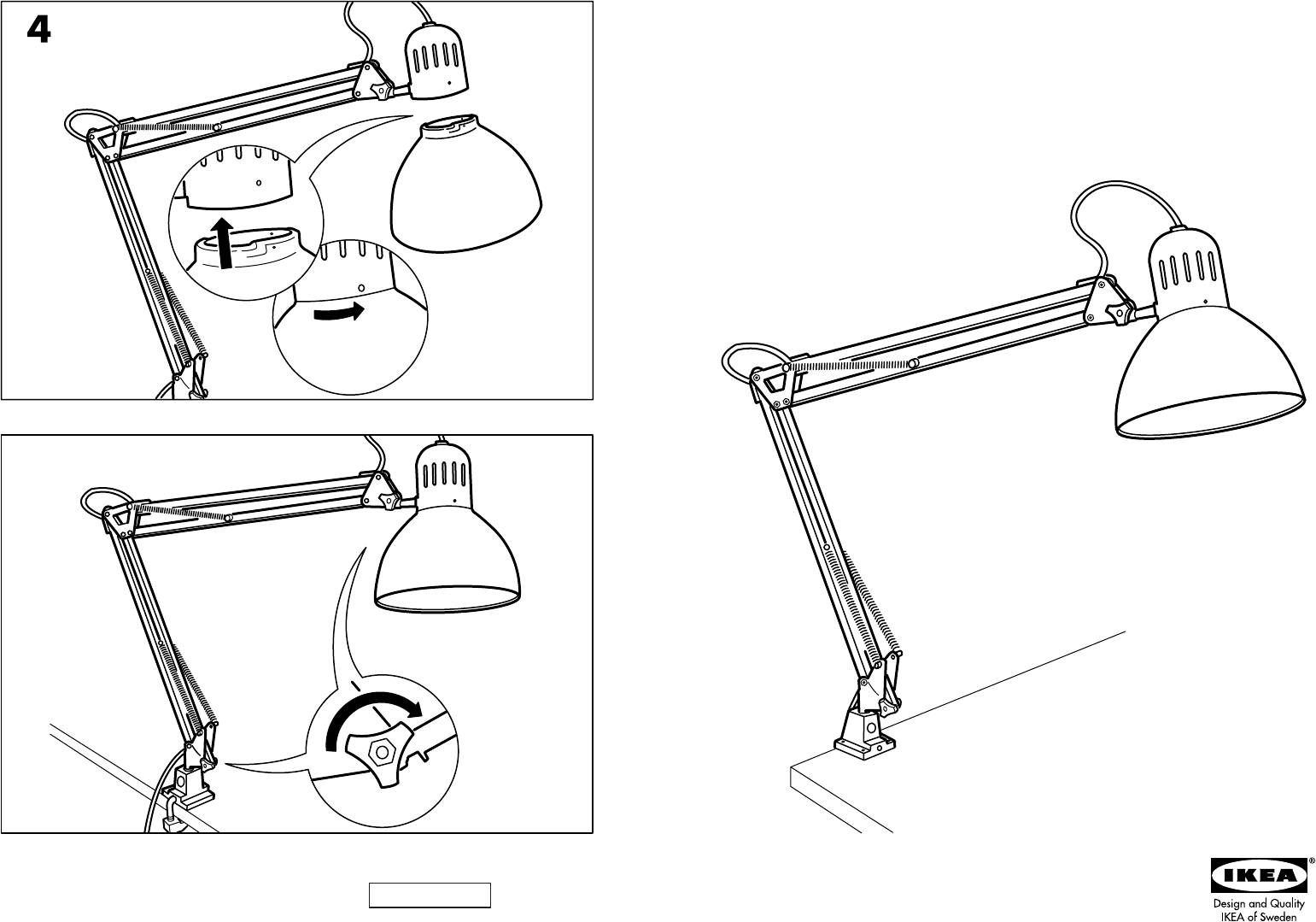 Лампа настольная с креплением к столу: виды креплений, советы