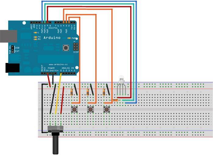 Управление светодиодной лентой через arduino — схемы плавного включения и выключения освещения