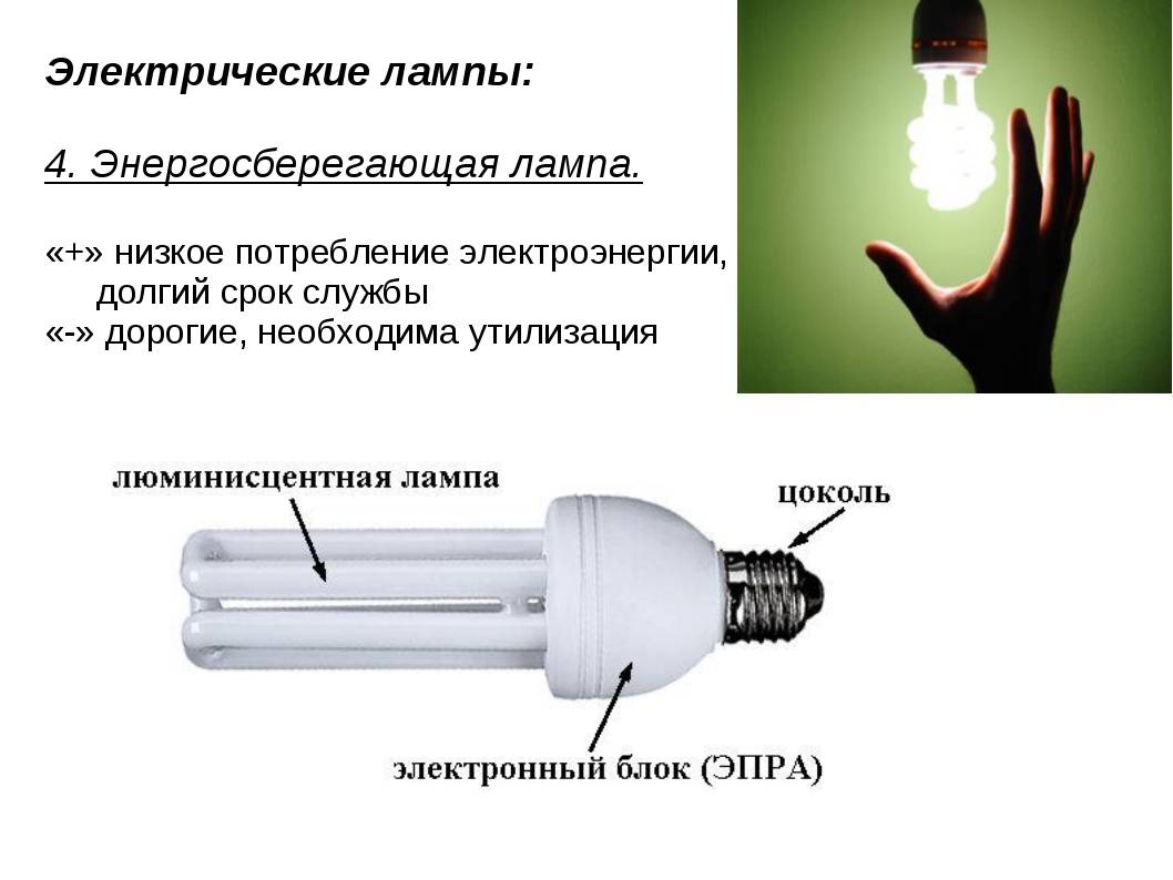 Схемы, устройство и работа энергосберегающих ламп