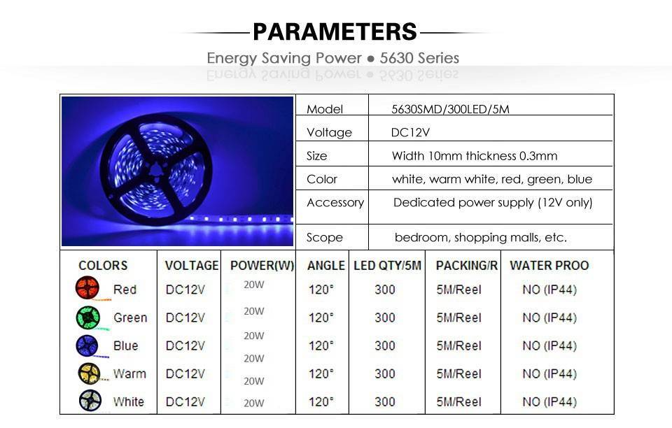 Светодиодная лента 5050: характеристики одноцветной и rgb, мощность и ширина led ленты