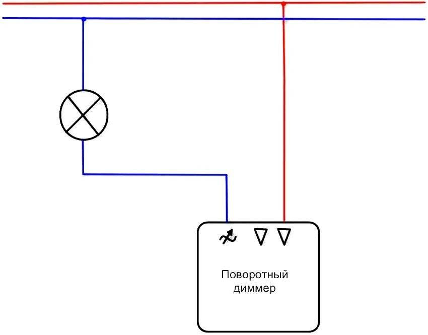Диммер для ламп накаливания - схемы подключения, как выбрать и установить