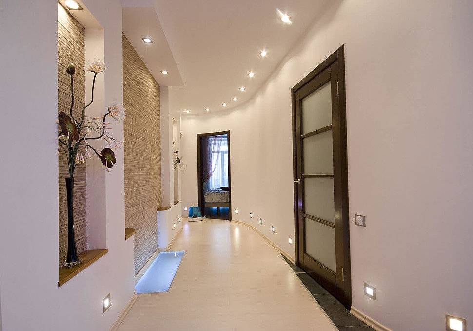 Как организовать правильное освещение в коридоре квартиры (90 фото): советы и лучшие идеи — дом&стройка