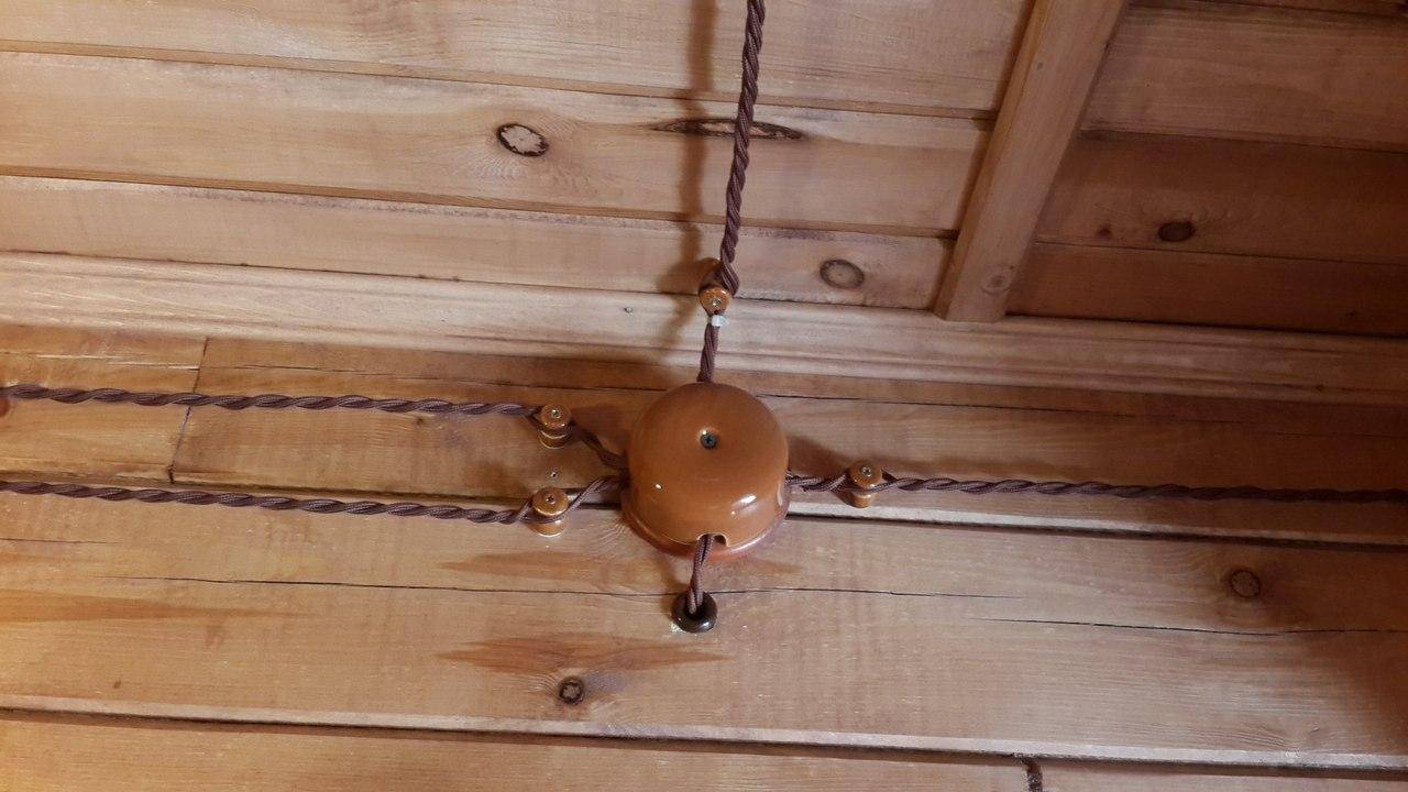 Ретро-проводка в деревянном доме: фото, расчет материалов и монтаж