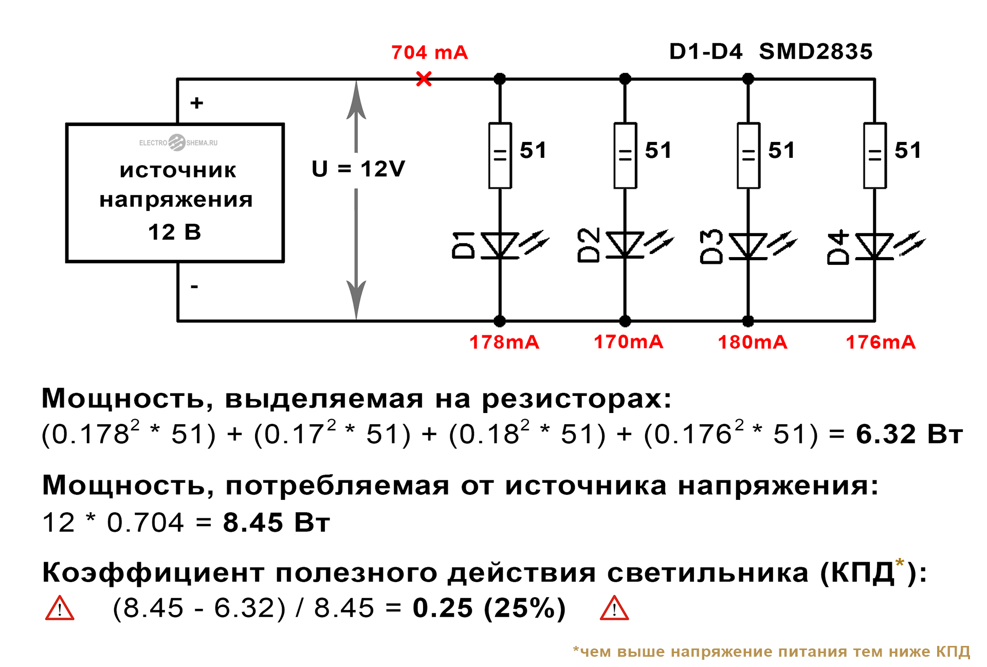 Схема соединения диодов