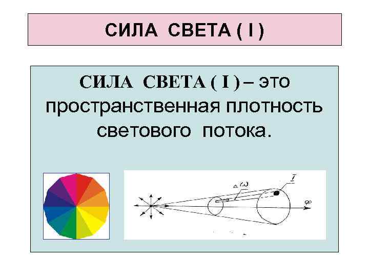 Chem-tech: единицы измерения света. примеры источников света и их фотометрические параметры.