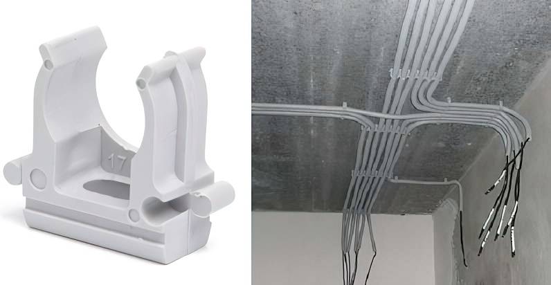 Как использовать крепление кабеля к стене: крепеж электропроводки  скобками под штукатурку к потолку без сверления