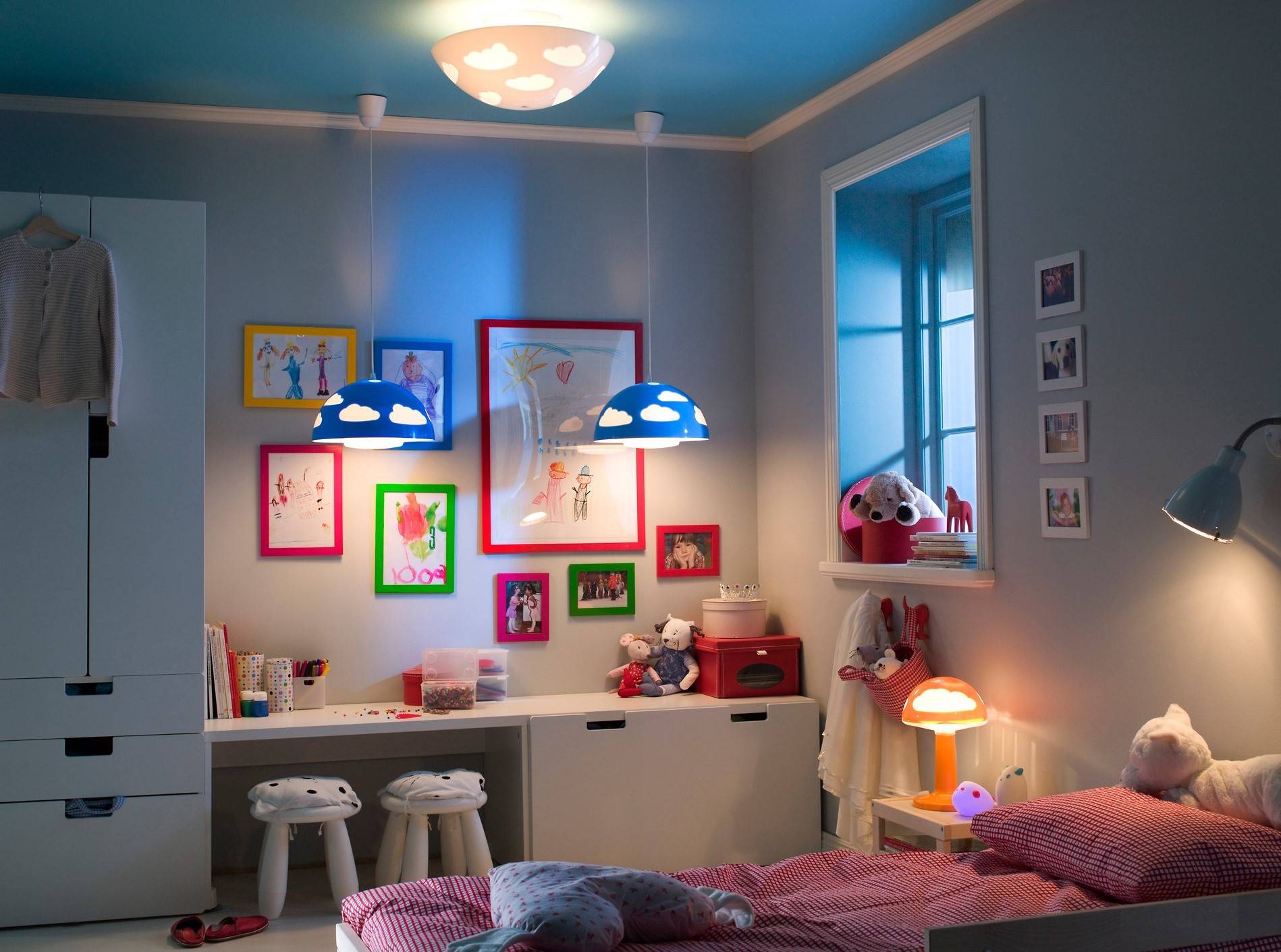 Люстра в детскую комнату - 180+ (фото) необычных оформлений