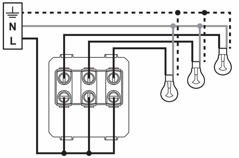 Правила подключения трехклавишного выключателя с розеткой