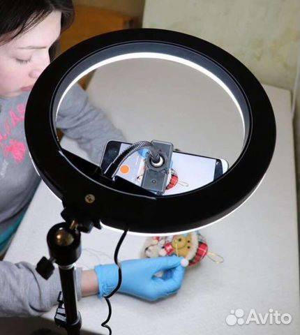 Кольцевые светодиодные led лампы для фотосъемки селфи с телефона со штатива