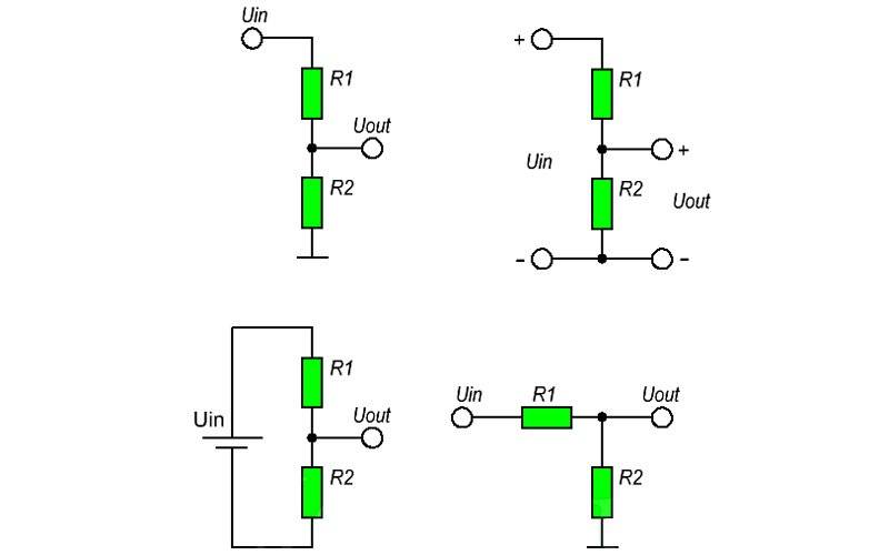 Порядок расчета делителей напряжения на резисторе: схемы и формулы
