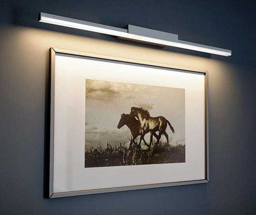 Подсветка для картин: виды светильников и ламп, дизайн, установка
