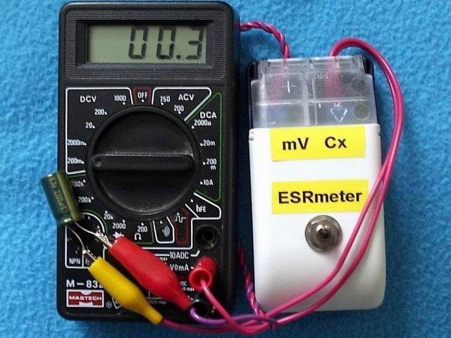 Как проверить емкость и исправность конденсатора мультиметром