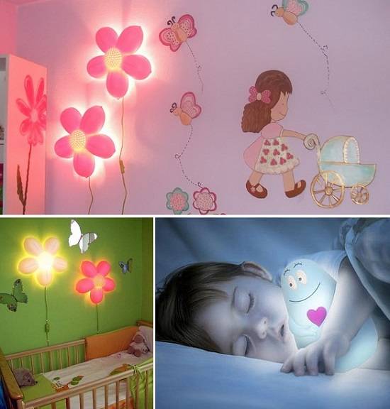 Освещение в детской комнате: виды, требования безопасности