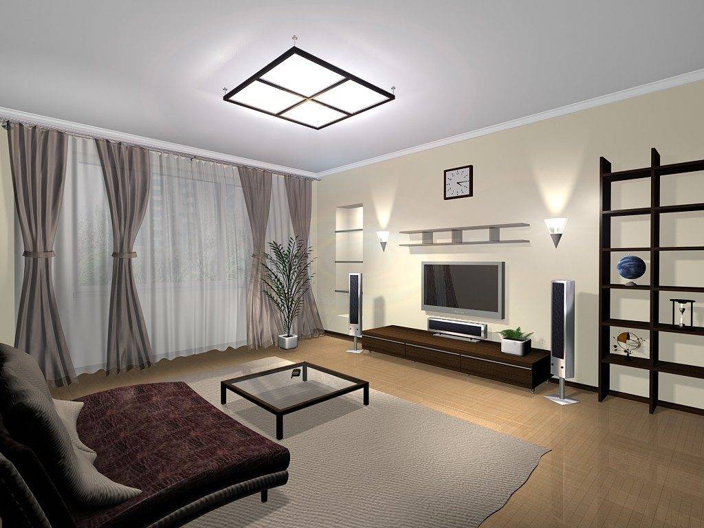 Дизайн освещения в гостиной в современном стиле