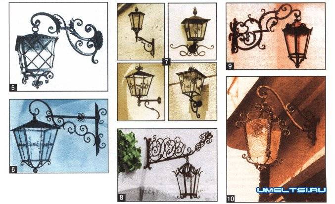Кованые фонари своими руками: декоративные, для улицы, чертежи