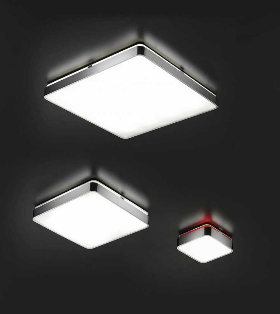 Потолочные квадратные светильники: разновидности и критерии выбора для дома