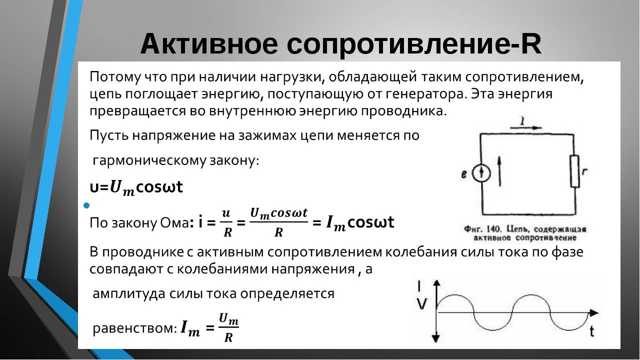§ 64. цепь переменного тока с активным сопротивлением [1970 кузнецов м.и. - основы электротехники]