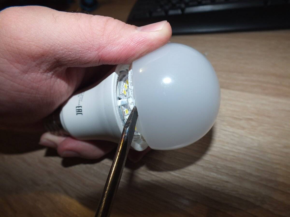 Ремонт светодиодных ламп: устройство и схема