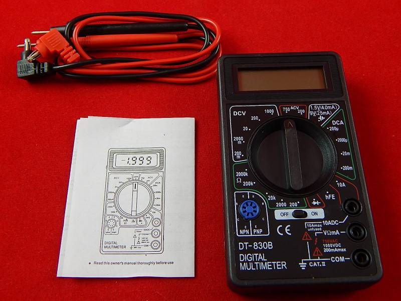 Цифровой мультиметр m-830 серии. инструкция